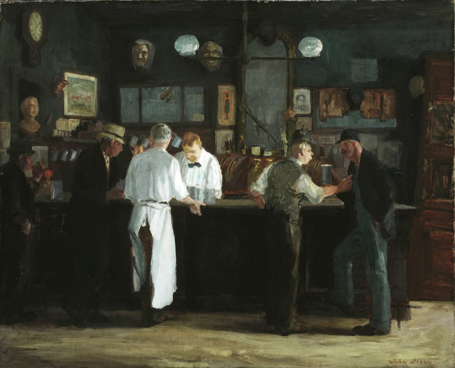Mcsorleys Bar John Sloan