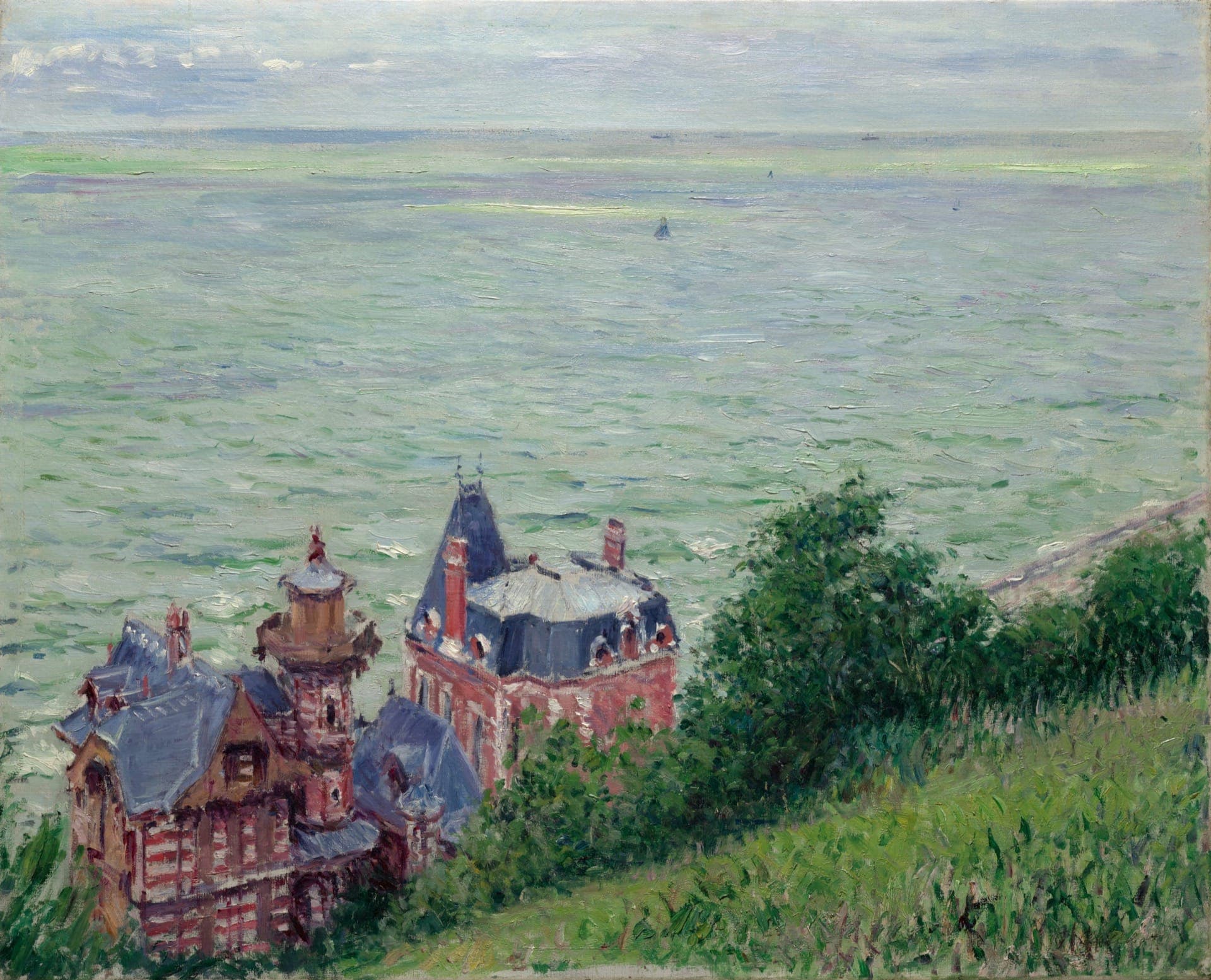Villas At Trouville Gustave Caillebotte