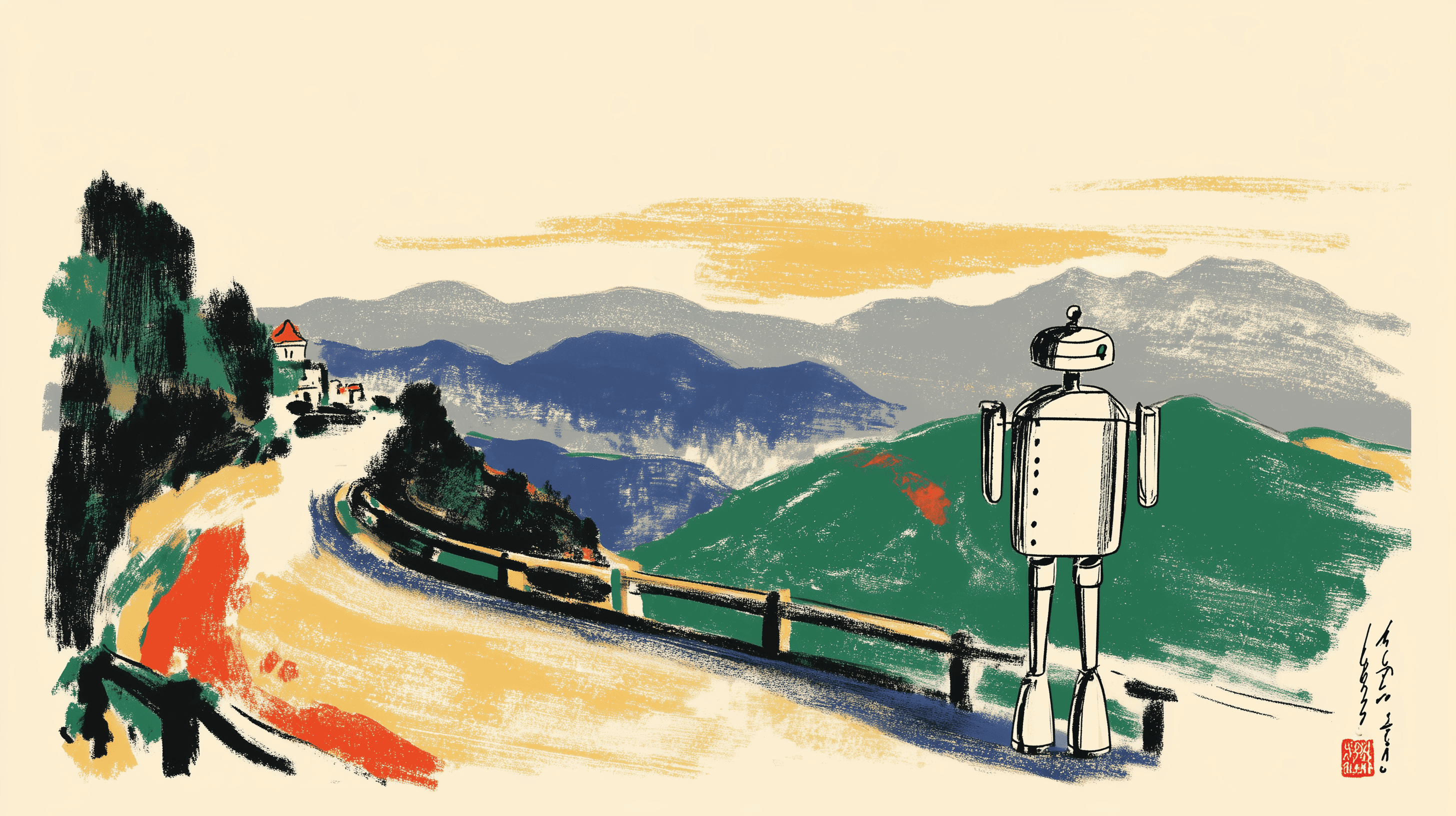 Illustration representing guardrails for agentic coding